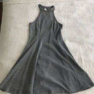 High neck mini dress